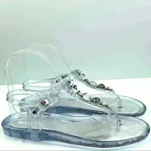 kenneth cole reaction sandals 5 blue gem jelly Y2k - Picture 2 of 8